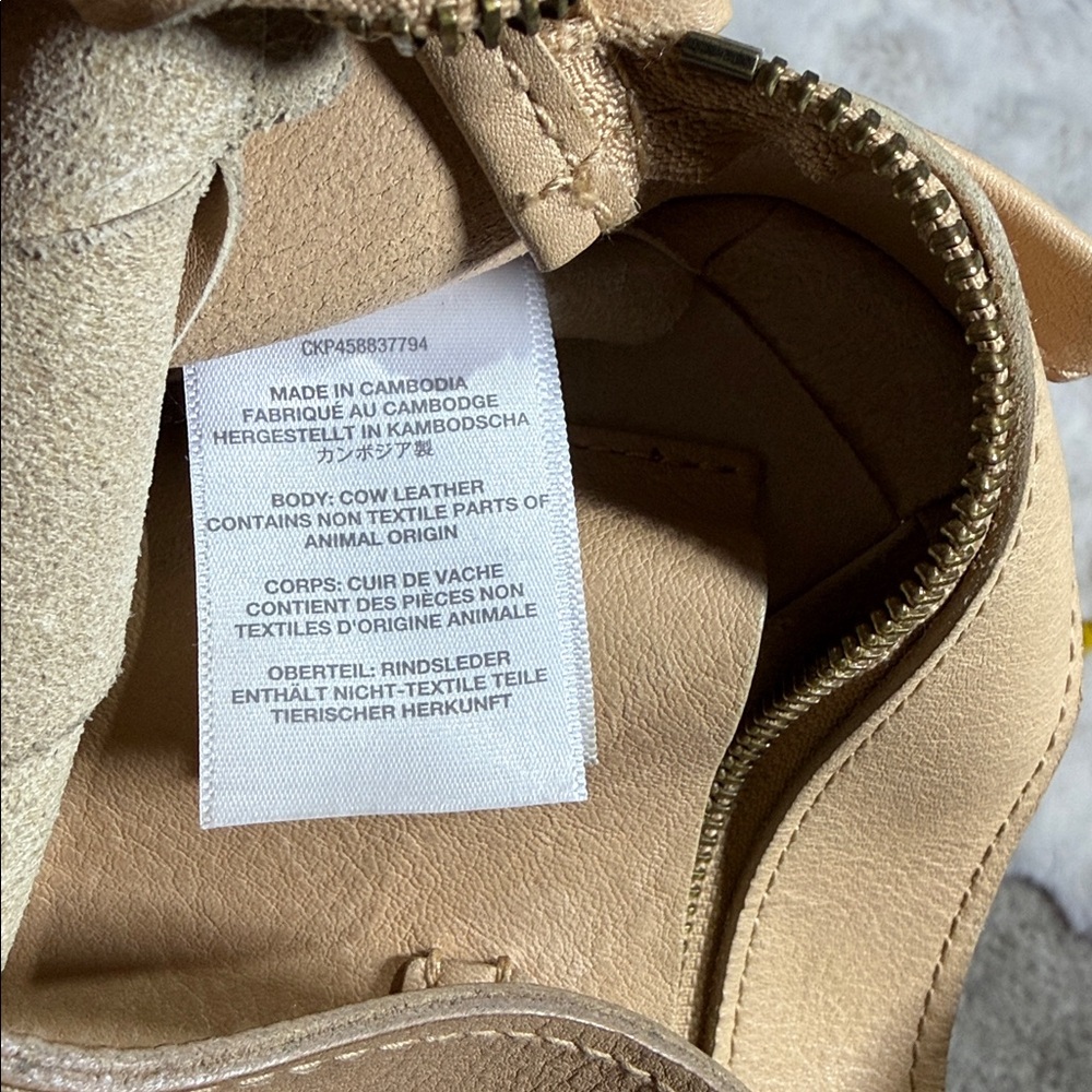 Madewell Elegant Tan Woven Leather Crossbody Bag - Picture 6 of 7